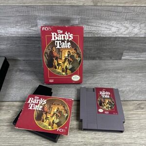 The Bard's Tale Nintendo Entertainment System NES Game Box & Manual
